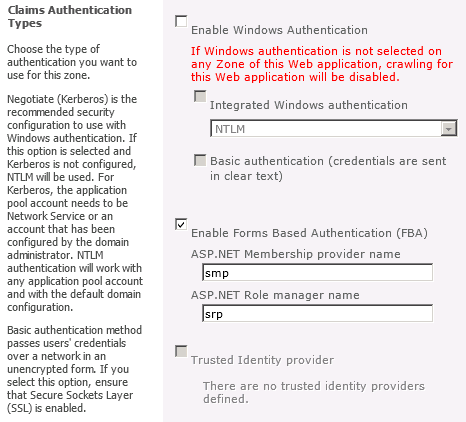 authentication providers